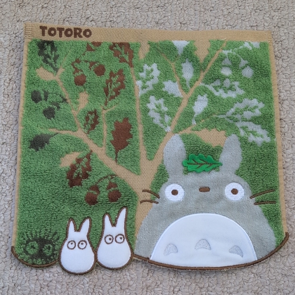 NWOT Totoro Themed Face Towel